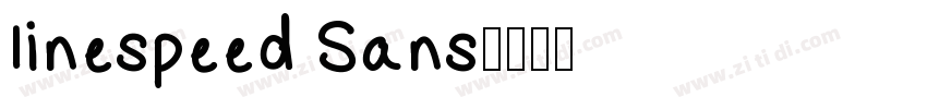 linespeed Sans字体转换
